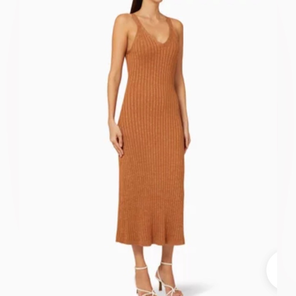 Significant other - Brown Goldie knit rib dress, size 6